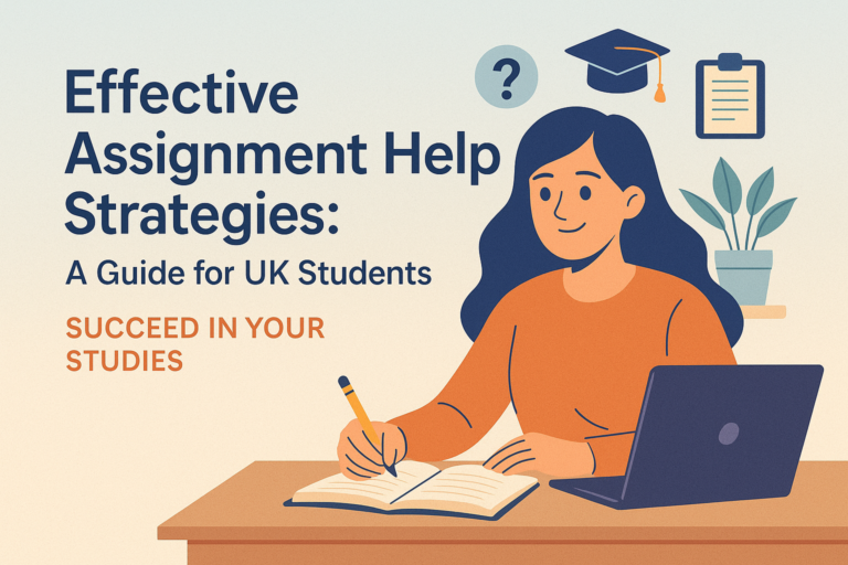 UK university student receiving assignment help support online with a focused, stress-free expression.