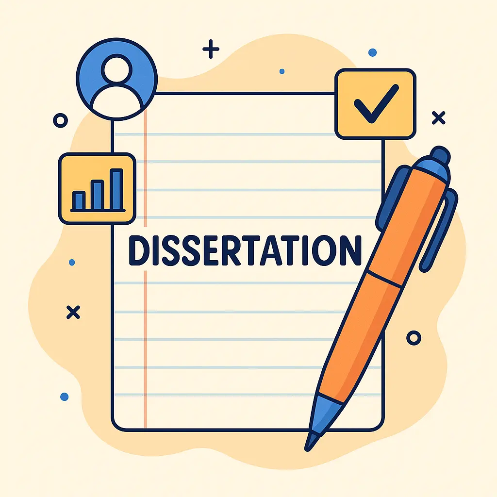 Female student writing a dissertation in a UK university library